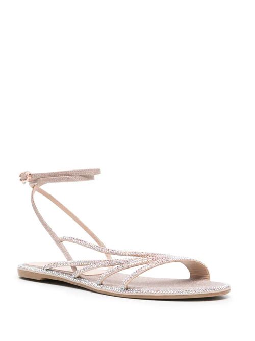 Beige goatskin glitter sandal Le Silla | 1206B020MTPPFES158